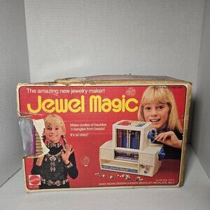 Mattel Vintage 1974 JEWEL MAGIC Beading Toy With Damaged Box